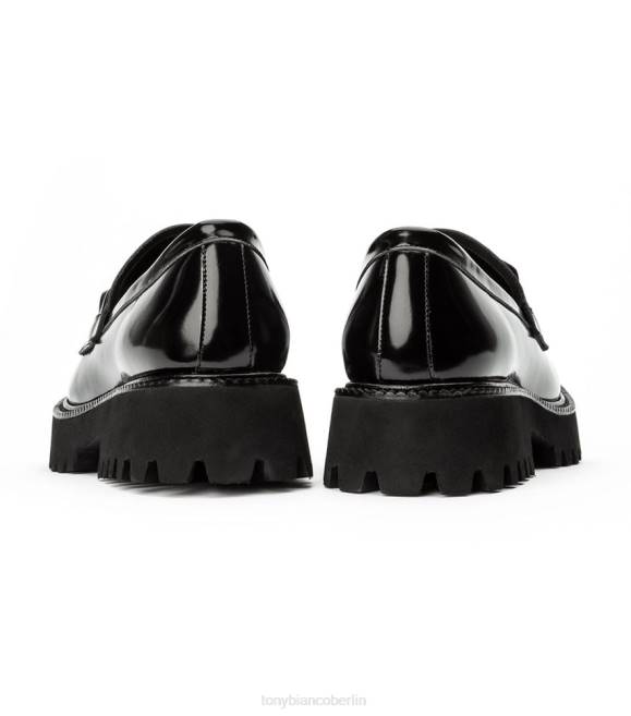 Slipper| de Tony Bianco Frauen Georgia Freizeitschuhe Schwarz hochglänzend 4624593